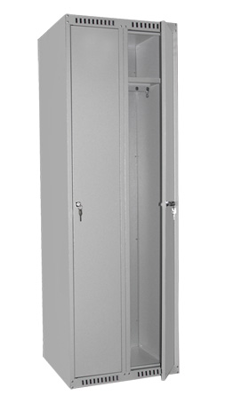 Шкаф металлический гардеробный двухстворчатый 1850x800x500